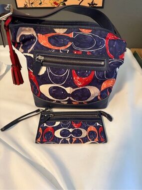 Rare Coach Legacy Heritage Americana w/ Wristlet